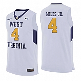 West Virginia Mountaineers 4 Daxter Miles Jr. White College Basketball Jersey Dzhi,baseball caps,new era cap wholesale,wholesale hats